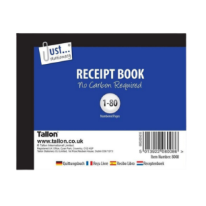 Tallon Receipt Book 8008