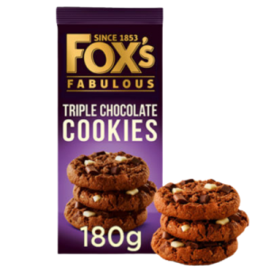 Fox's Fab Trip Choc Cookies 180 G