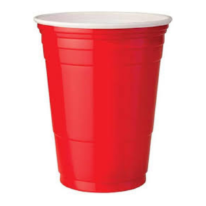 Party Time Colour Cup Red